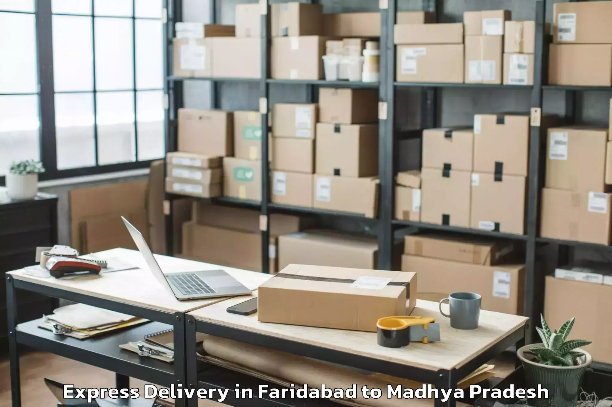 Discover Faridabad to Khandwa Express Delivery